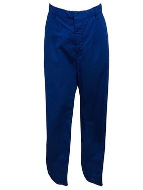 SOFIE D'HOORE INDIGO BLUE COTTON PANTS / TROUSERS